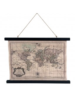 Toile carte imprimé