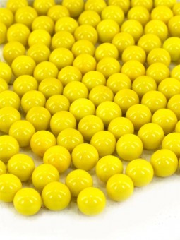Boule jaune 14 mm.