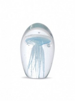 Presse-papiers méduse bleutée