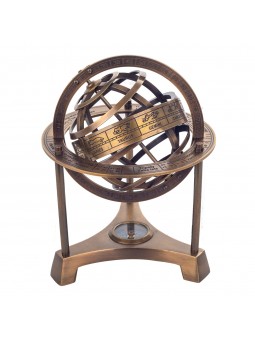 Sphère armillaire a/ boussole