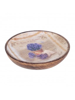 Assiette pet. rond lavande