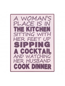 Plaque mur 33x24 cm.