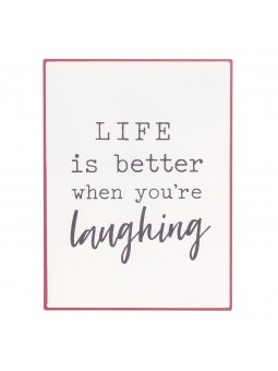 Plaque mur life 33x24 cm.