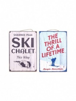 Promotion *plaque mur ski