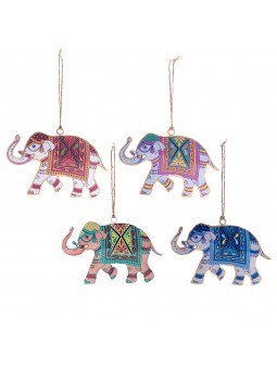 Pendentif éléphant assorti 