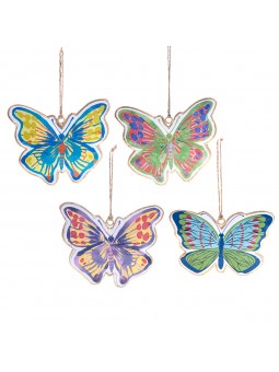 Pendentif papillon assorti