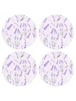 S/ 4 dessous de verre ronds...