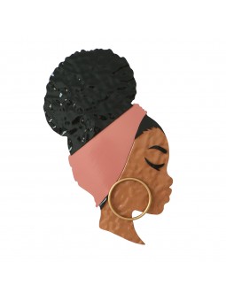 Ornement mur profil femme 