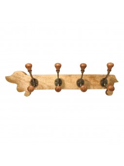 Patère chien 4 crochets