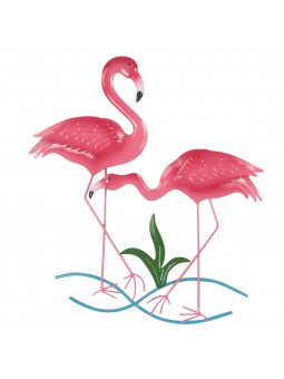 Décoration murale flamants