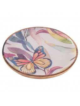 Assiette grand papillons