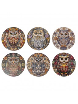 Dessous de verre hibou