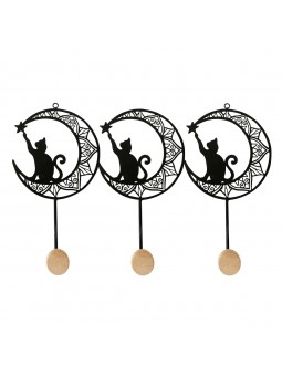 Porte manteau 3 crochet chat