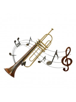 Décoration murale trompette