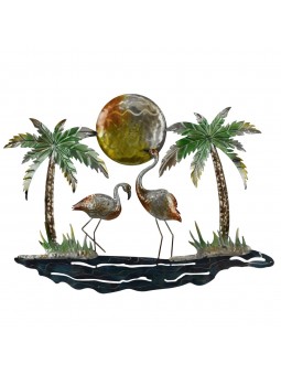 Décoration murale flamants...