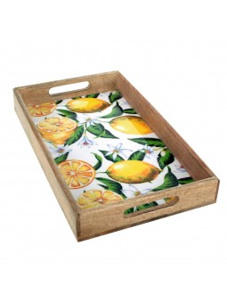 Plateau rect citrons