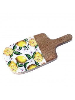 Planche de coupe de citrons