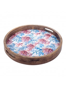 Plateau en filet. corail