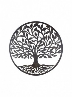 Ornement rond arbre a/racines