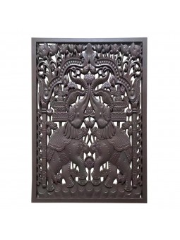 Décoration murale 2 éléphants