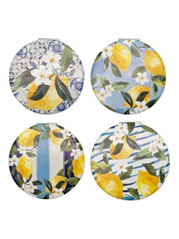 Miroir de poche citrons