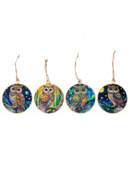 Pendant hibou 4 diff.