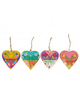 Pendant coeur 4 diff.