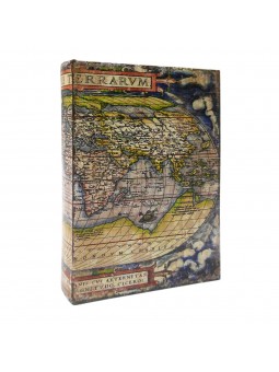 Boîte livre carte du monde