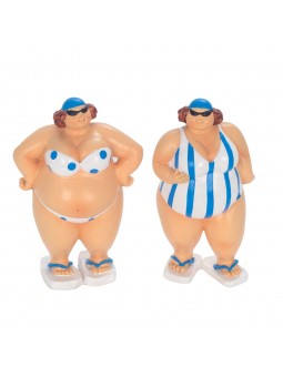 Statuette baigneuse 2 diff.