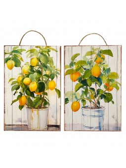 Décoration murale citrons 2...