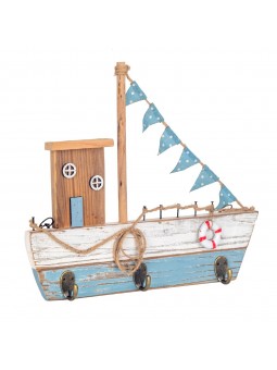 Crochet bateau 3 boutons