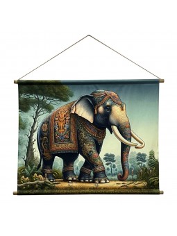 Toile enroulable éléphant