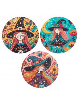 Dessous de verre sorcière...