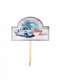 Pancarte voiture rétro