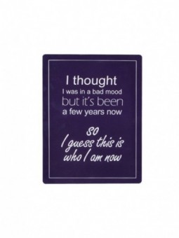 Plaque mauvaise humeur