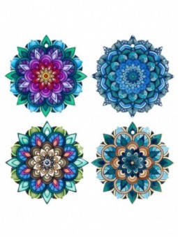 Dessous de plat rosace