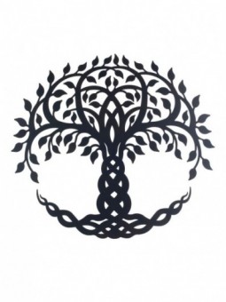 Ornement rond arbre tressé