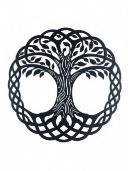 Ornement rond arbre tressé