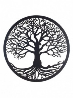 Ornement rond arbre d'hiver