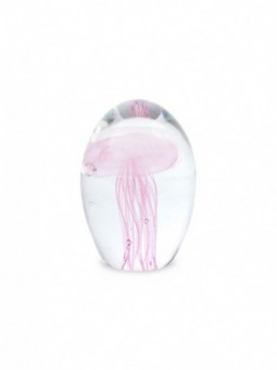 Presse-papiers méduse rose