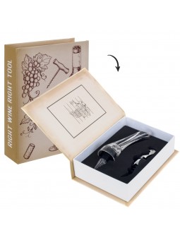 Boite livre set vin 4 p.