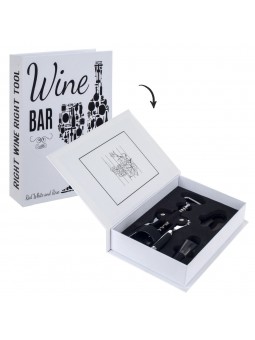 Boite livre set vin 4 p.