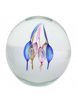 Presse-papier en verre tons...