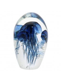 Presse-papier mèduse bleu...